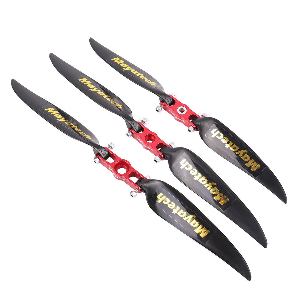 Black folding paddle fittings with quick-disassembly mechanism measuring 12x6.5cm