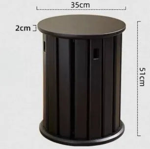 Stackable iron dining stool in modern round design with four colour finish options