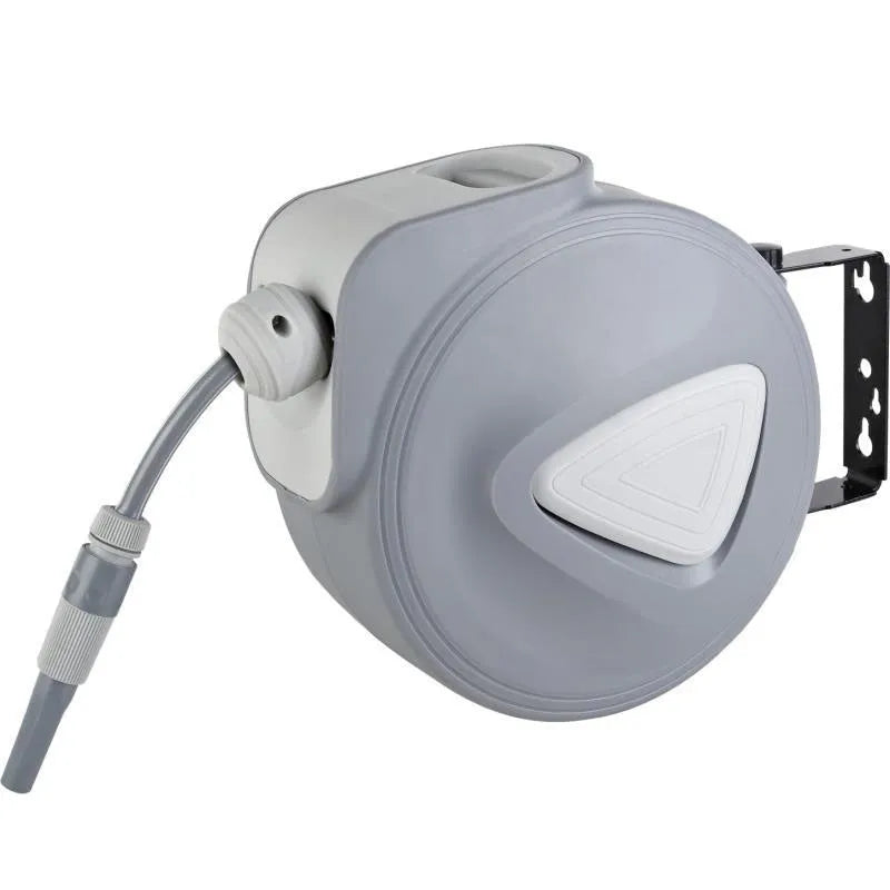 Automatic retractable hose reel with 10m PVC water pipe for car washing and garden watering
