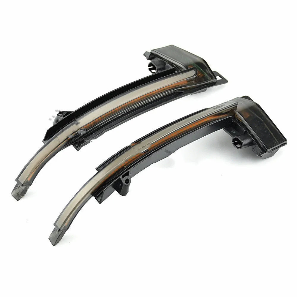 Dynamic LED mirror turn signal indicator for Audi B8 and B8.5 models in blackened finish.