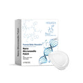 Four nano microneedle facial patches in a pack with herbal ingredient list including paeonia root and cinnamon oil.