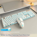 Wired mute mechanical-feel keyboard with backlighting in ABS casing, 44 cm length
