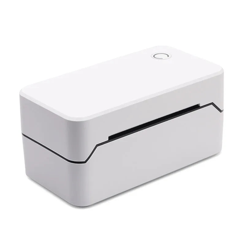 Thermal Express Single Electronic Surface Printer TDL401H on desktop with Bluetooth and USB connectivity