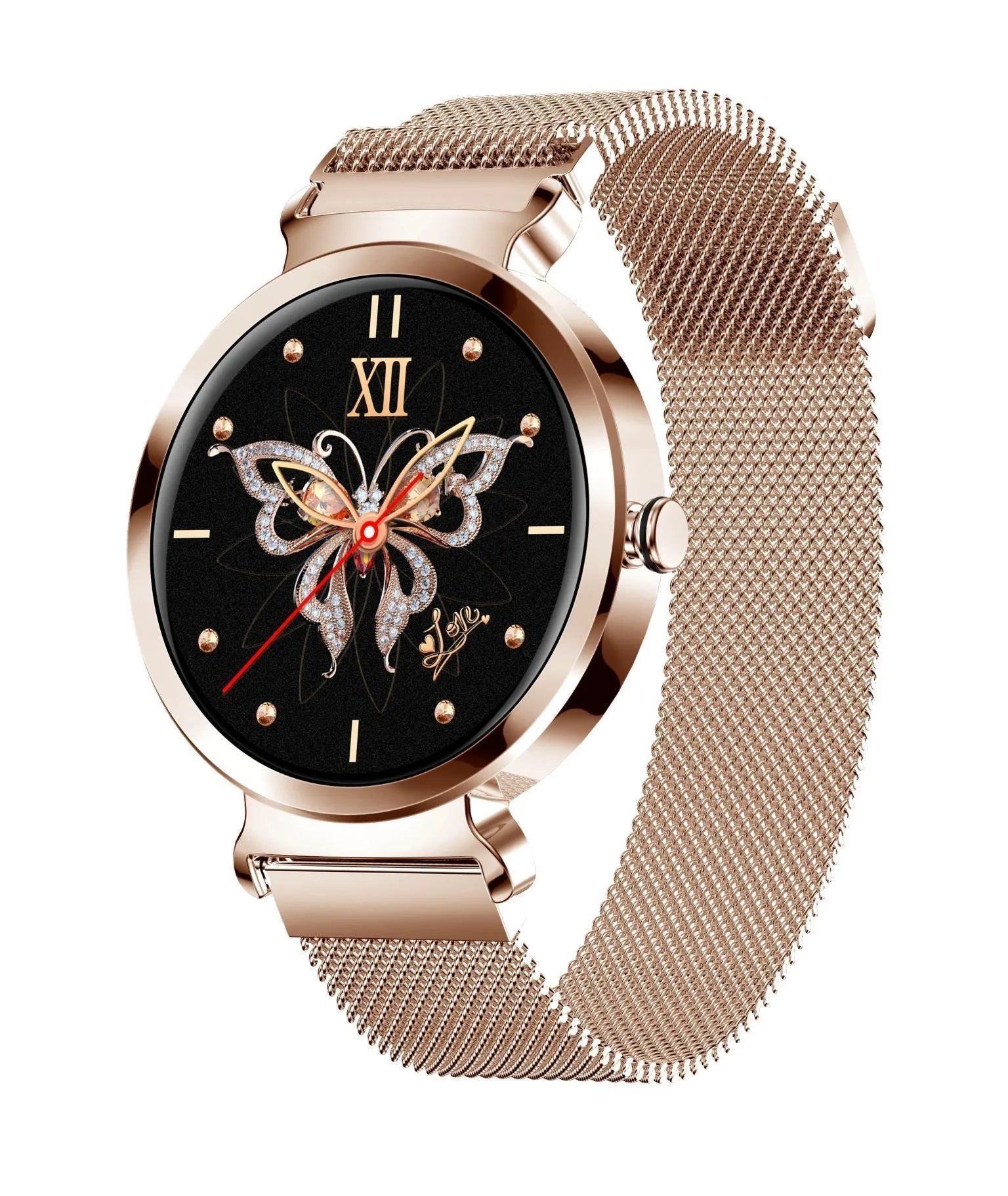 Zinc alloy smart bracelet with 1.28-inch colour display on wrist