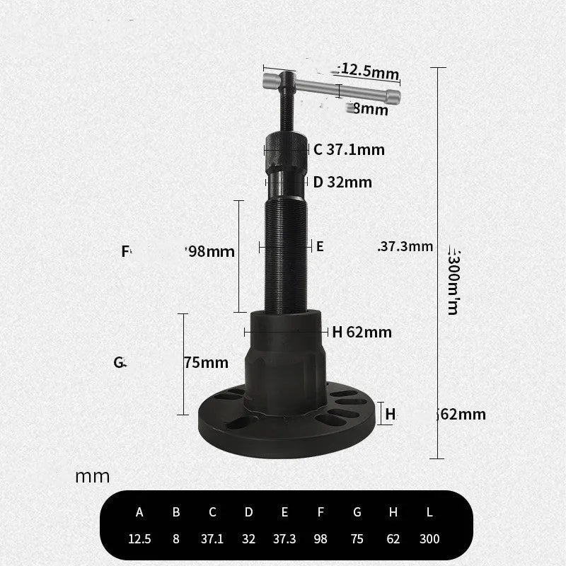Chrome vanadium steel brake drum hub puller tool for electric tricycles and cars