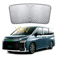 NOAH XOVY 90 series car front windshield sunshade with reflective silver tape construction