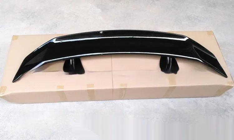 Universal punch-free ABS plastic car spoiler tail wing in various finishes