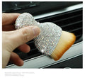 Car interior soft cleaning brush with flexible PVC construction and soft bristles for dashboard and vent dust removal