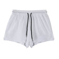 Men's quick-drying nylon summer shorts in white or black with mid waist design