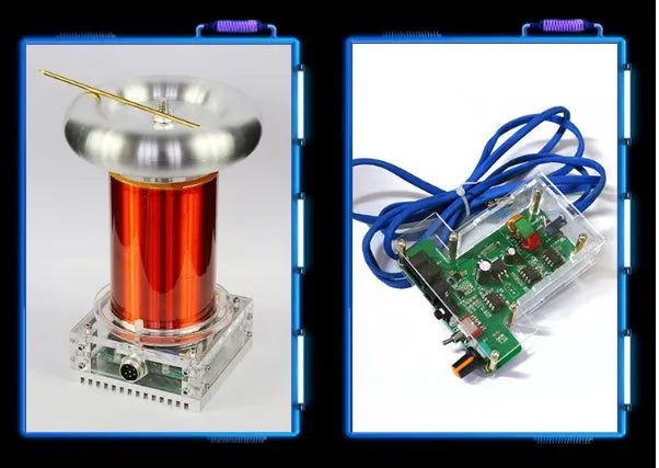SSTC Tesla coil driver board with controller and cables for 220V musical plasma arc generation