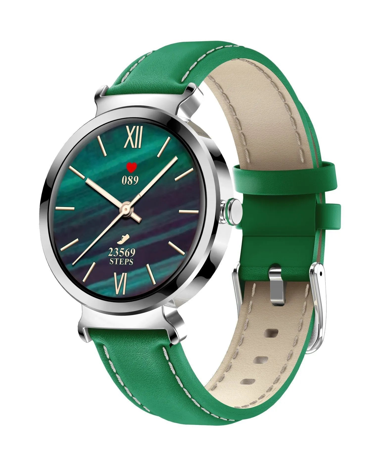 Zinc alloy smart bracelet with 1.28-inch colour display on wrist