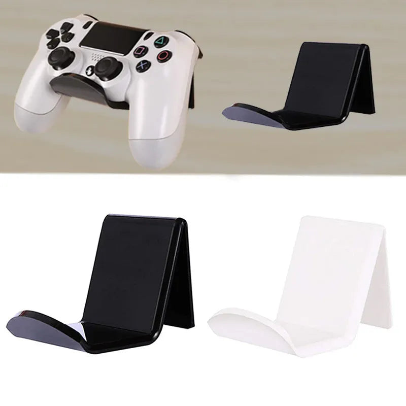 Universal game controller mounting bracket for smartphones in black, white and transparent colours