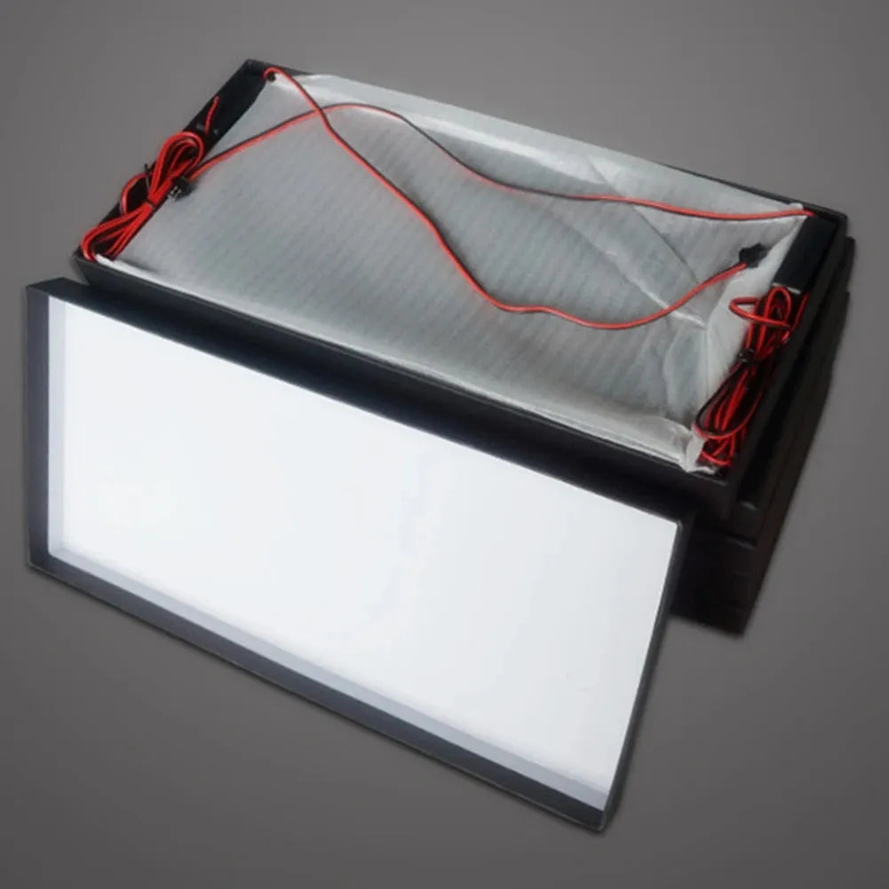 LED truck license plate light set with two clear plastic housings showing uniform illumination