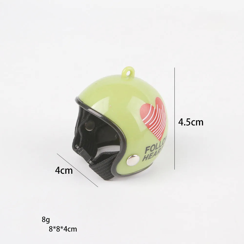 Adjustable pet helmet for small chickens and birds with elastic bands and costume designs