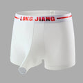 Men's ice silk trunk boxers in multiple colours with mid-waist design and thin knit fabric