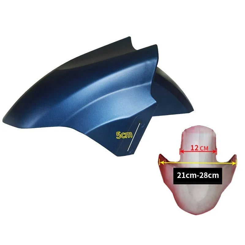 Electric car front wheel fender replacement part in ABS plastic, shown in a selection of available colours.