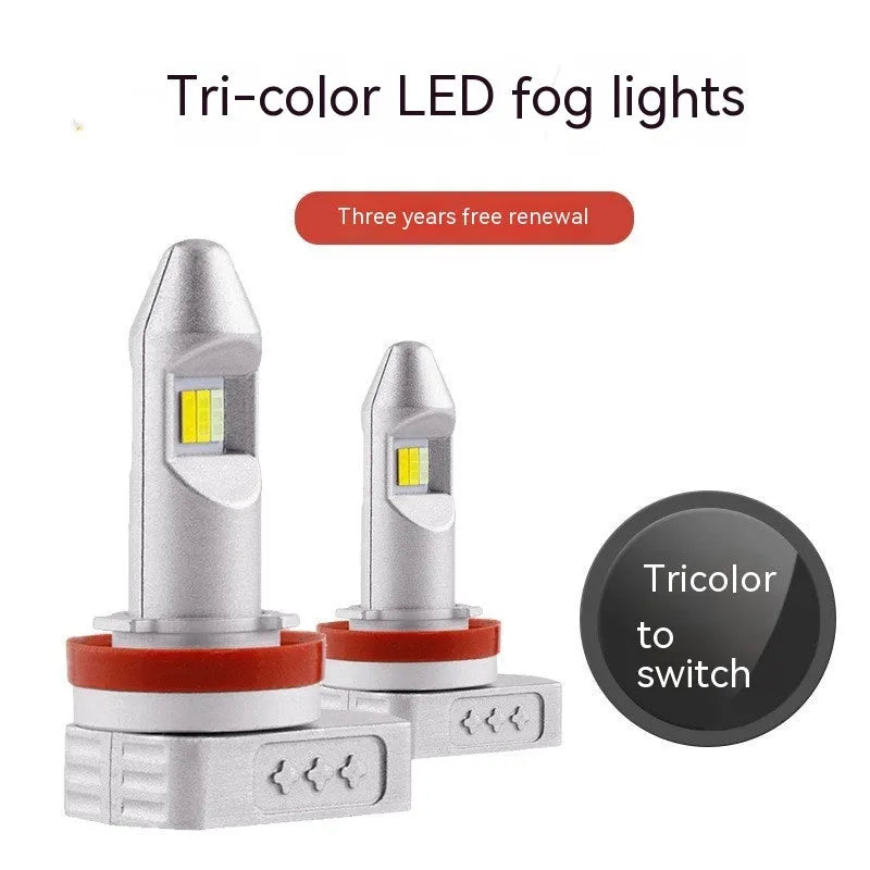 Super bright 6500K white LED car fog lamp bulb with aluminium housing, formats H8 H9 H11 9005 9006 PSX24 PSX26.