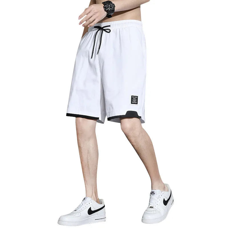 Japanese plus size cotton shorts for boys in black, khaki, and white colours with mid waist design