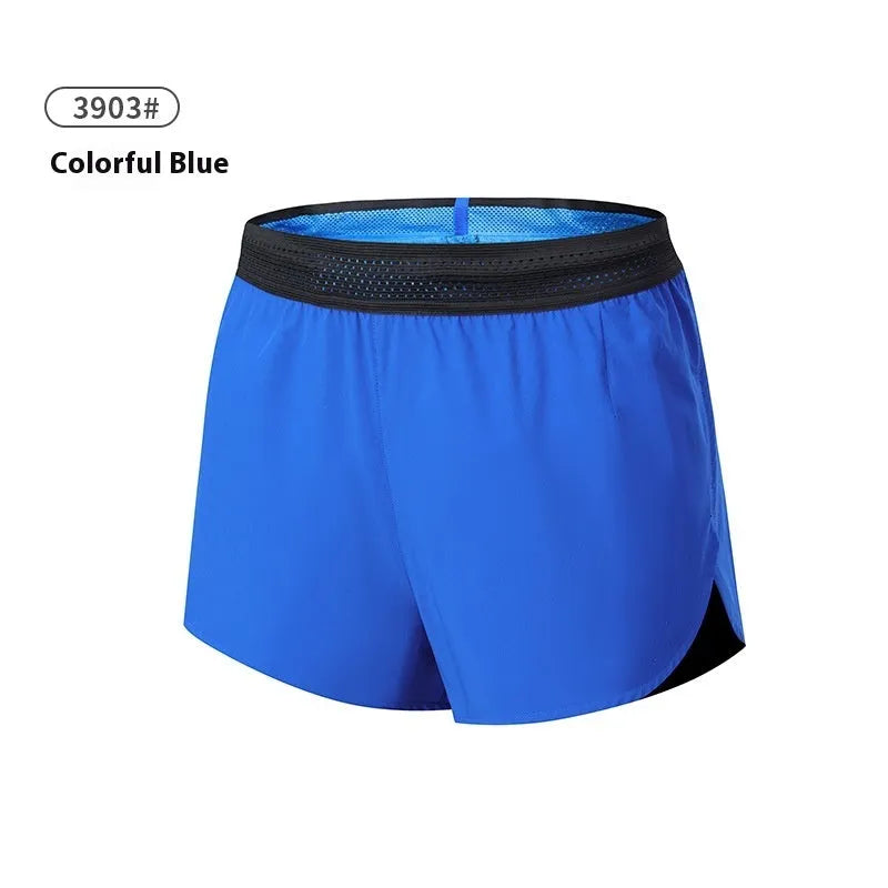 Men's solid colour low-waist basketball shorts made from polyester fabric.