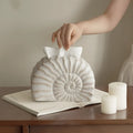 Resin conch shell design tissue box cover in modern simple style