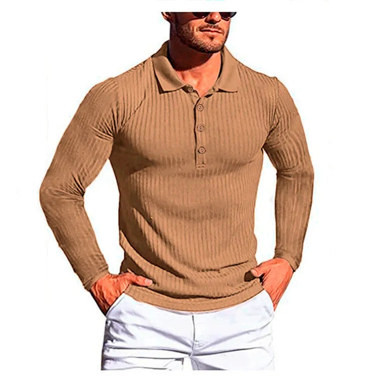 Striped loose fit t-shirt showing high elastic slim knit construction in multiple colour options