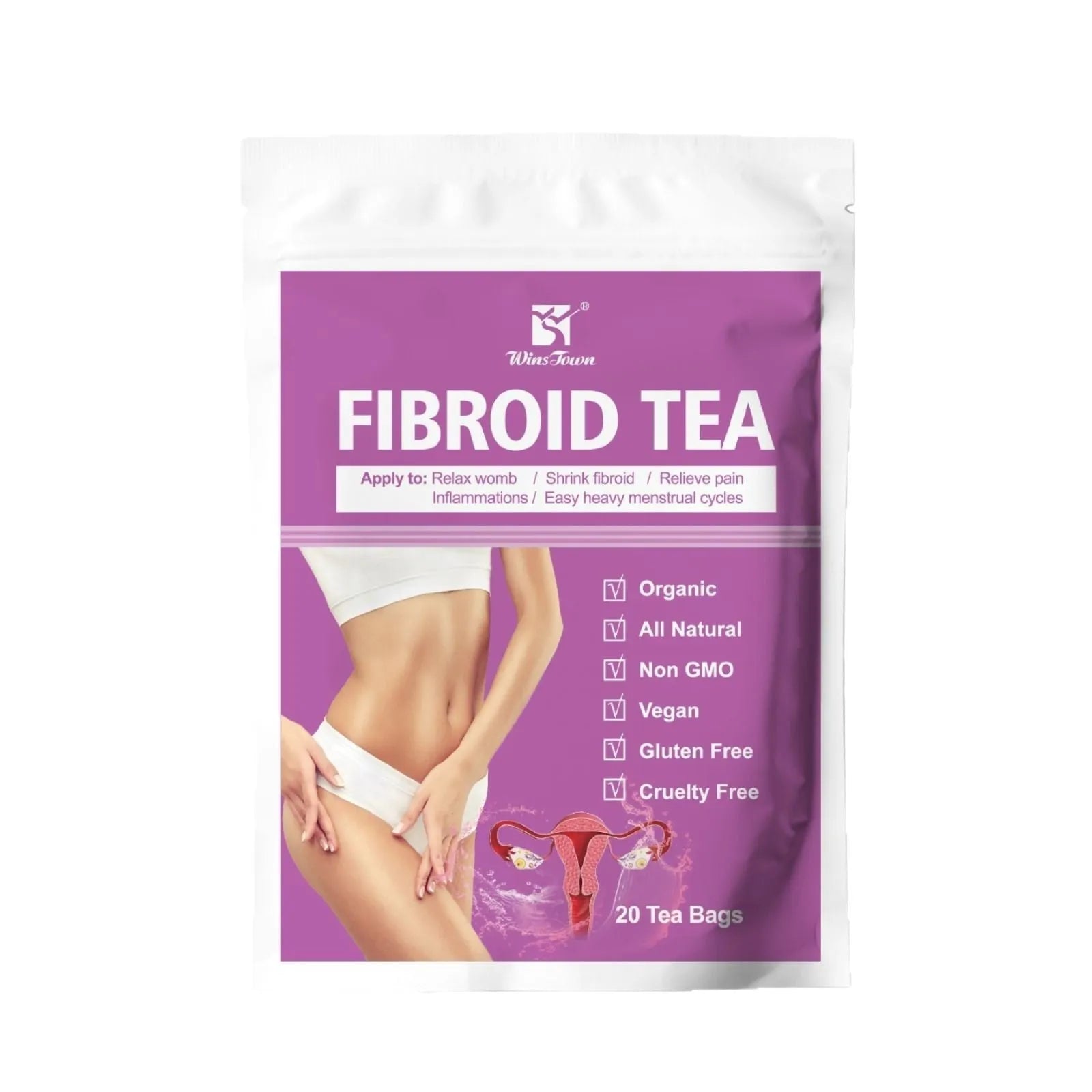Herbal tea fibroid tea bag with C83 Winstown packaging specification
