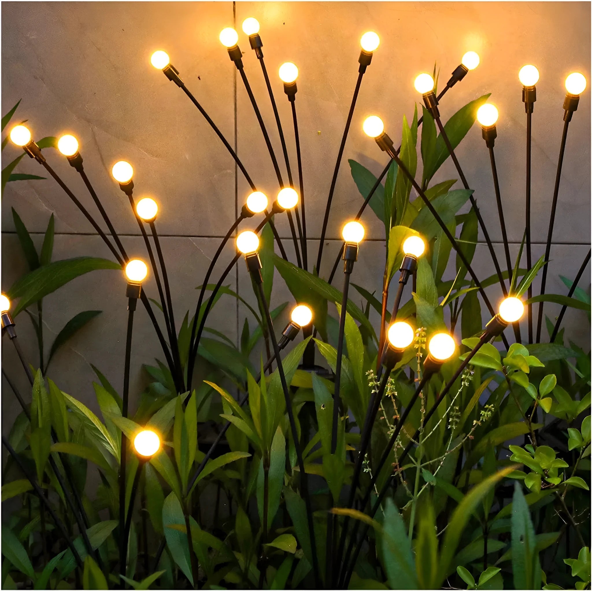 Solar-powered LED lawn light with pneumatic ground plug for automatic dusk-to-dawn garden pathway lighting
