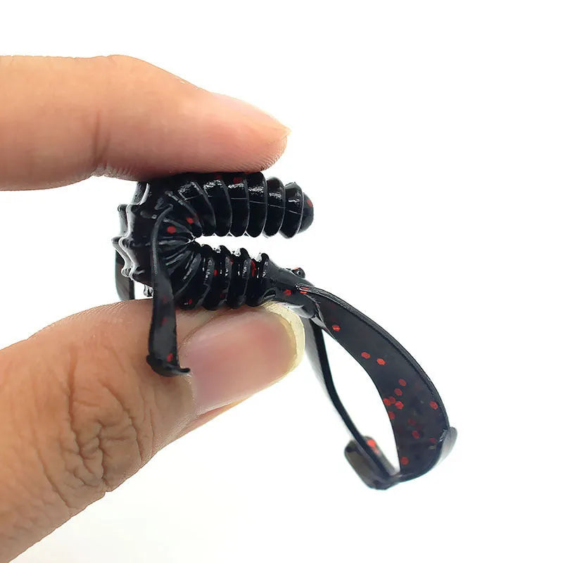 Soft plastic PVC fishing lure measuring 8cm with simulation bait design in multiple colour options