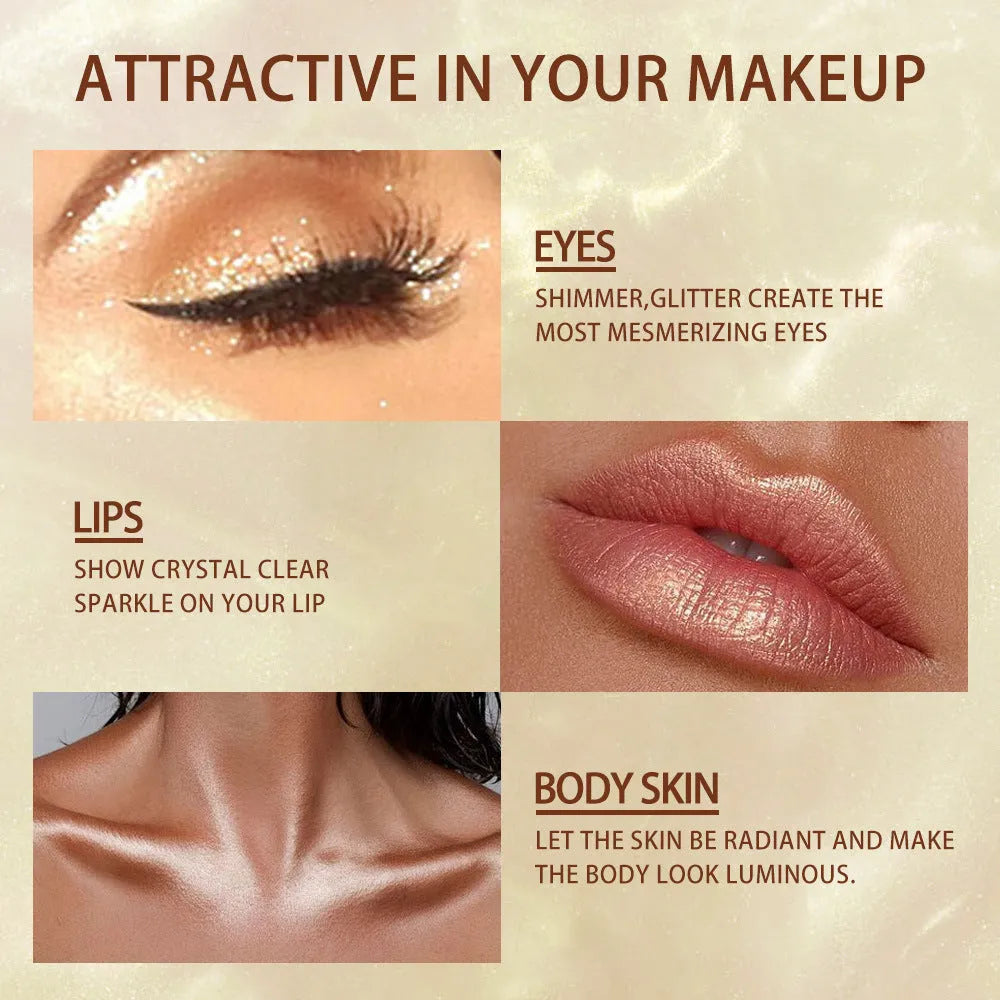 30ml face and body highlight contour liquid bottle with four shade options for natural brightening