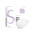 A pack of four nano microneedle skin care patches containing ginger, mugwort, and peptide ingredients.