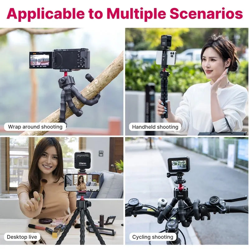 Multifunctional VLOG suite with a portable tripod for live streaming and video creation.