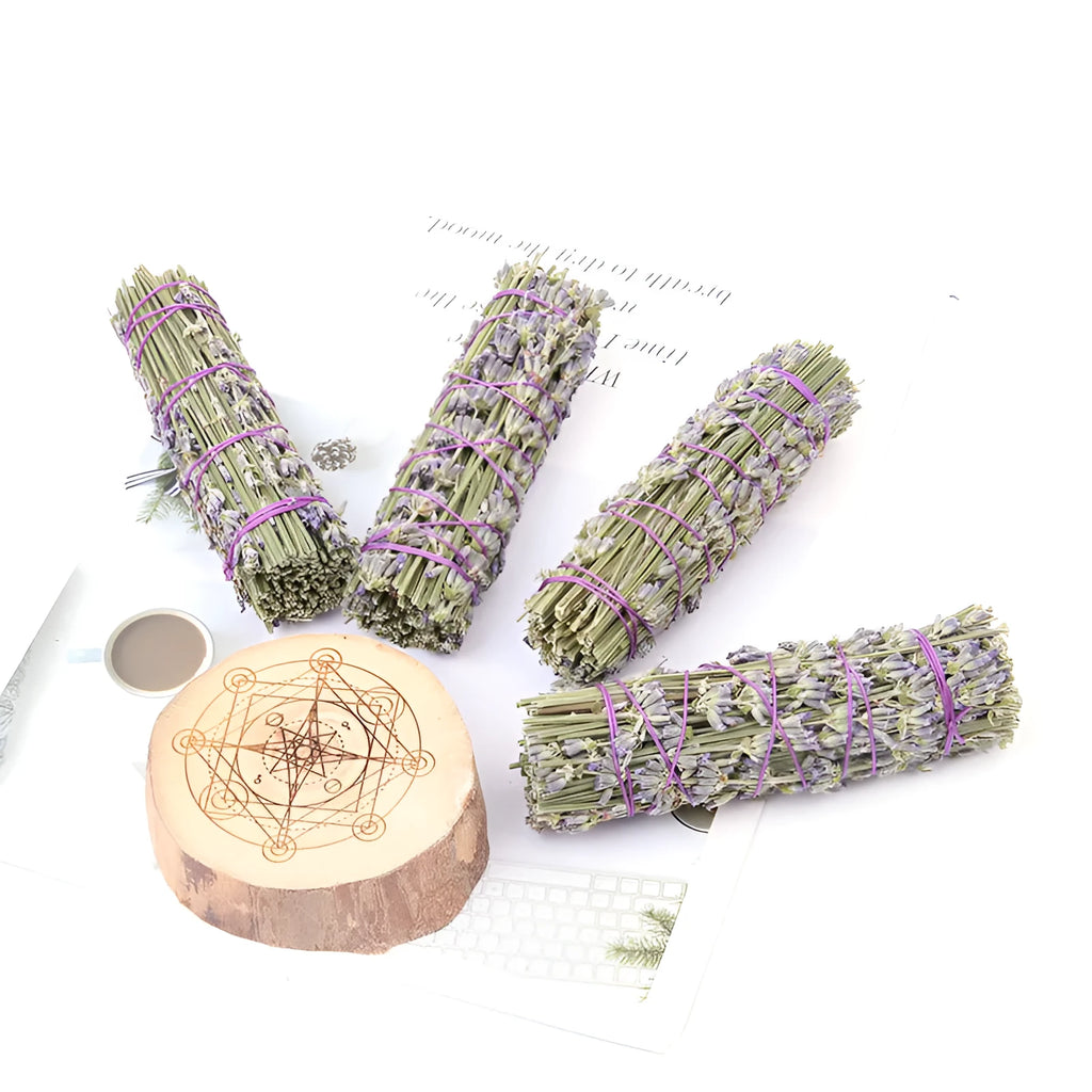4-inch natural dried lavender flower aromatherapy stick for room fragrance