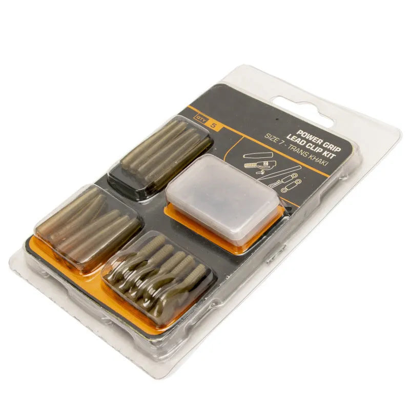 30-piece European carp fishing accessory set showing anti-winding pipes, threaded hoses, rotation connectors and screws