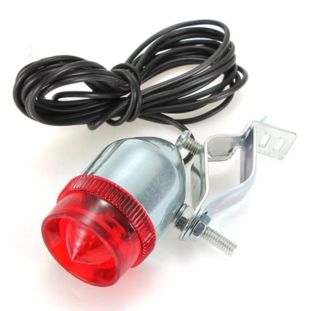 Silver bicycle dynamo light generator kit for front fork or rear frame mounting with friction power generation