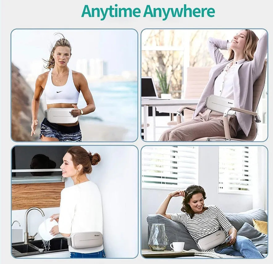 White foldable Tummy Machine abdominal exercise trainer showing adjustable resistance settings