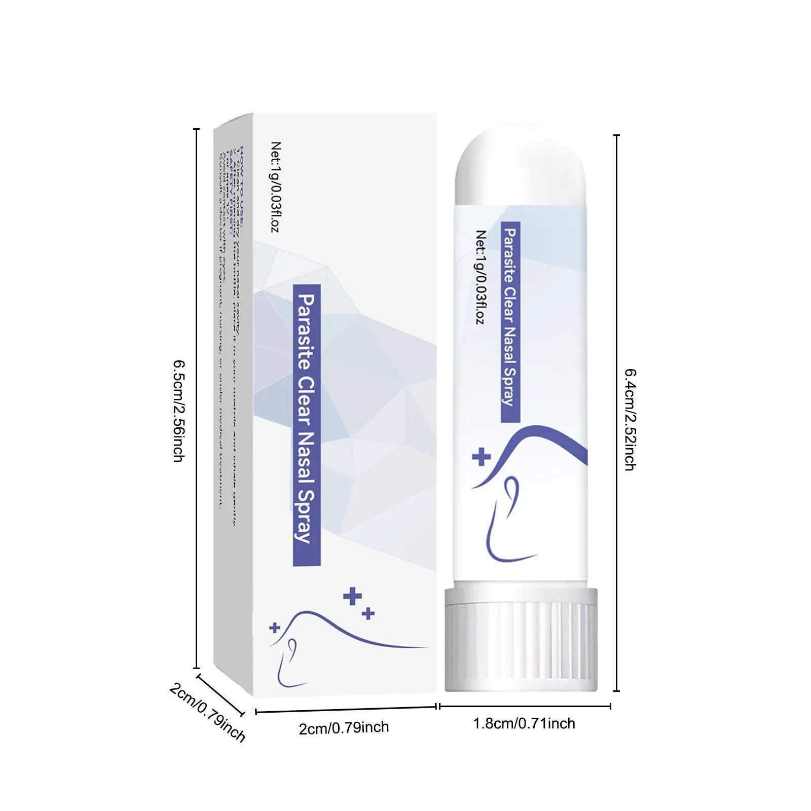 Manual nasal suction device with soft tip for home use, weighing 1G
