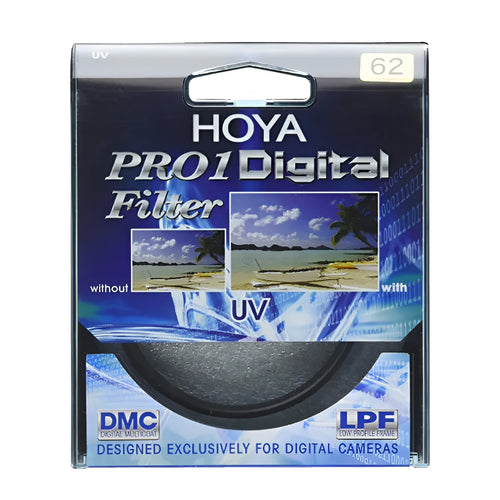 Black multi-coated camera filter protector for UV and mirror filters