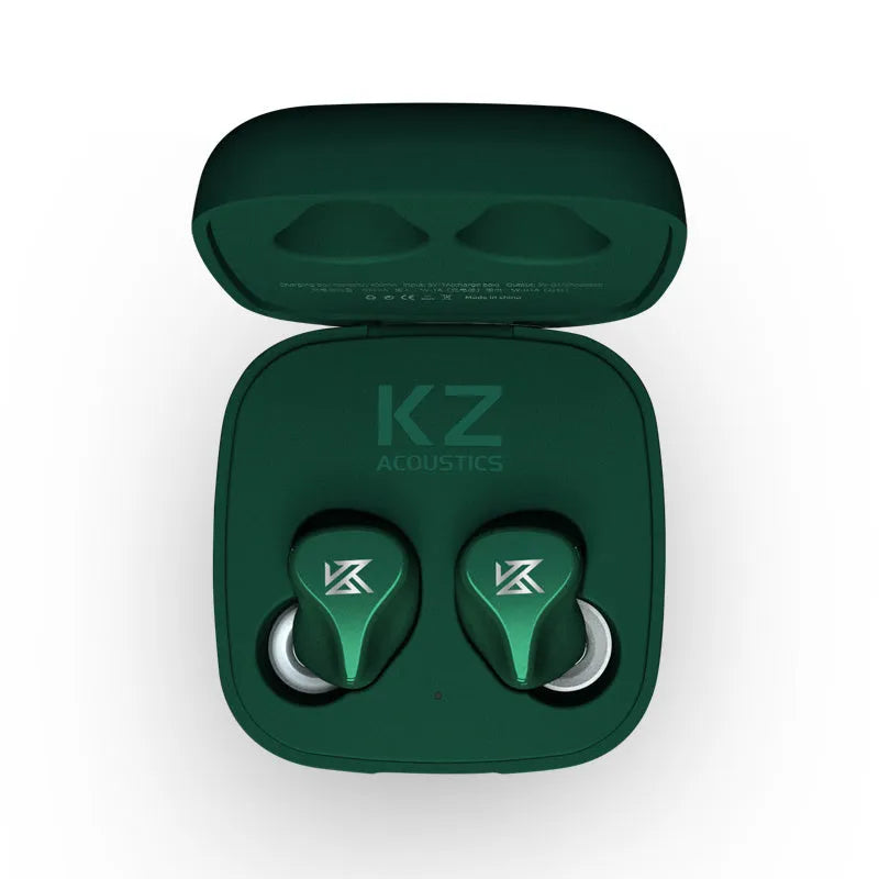 Z1 wireless Bluetooth in-ear headphones in black or green colour with true wireless design