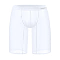 Men's solid-colour mesh shorts in black, shown laid flat to display seamless nylon knit fabric.