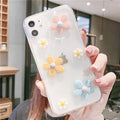 Soft rubber iPhone case with heart floral design compatible with multiple Apple iPhone models