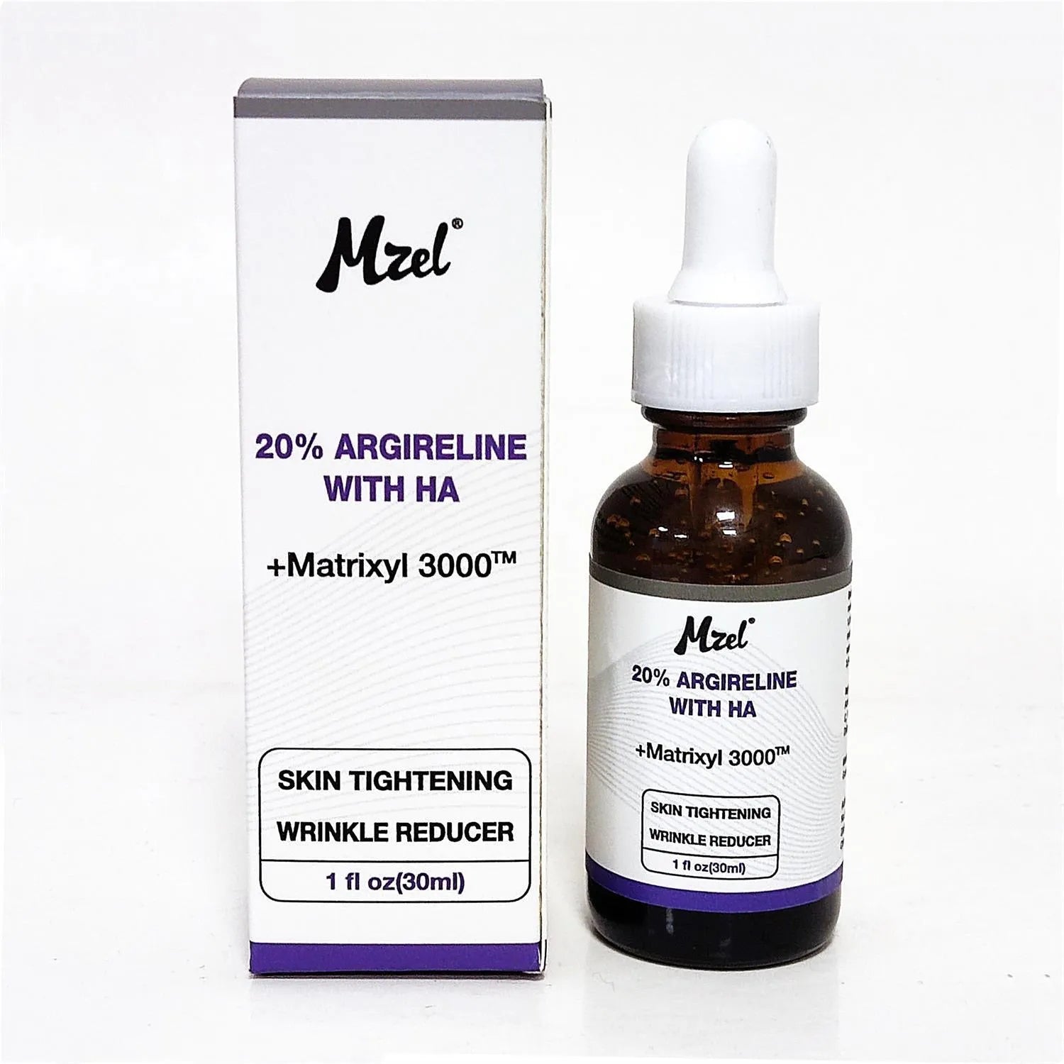 30ml bottle of six-peptide firming anti-wrinkle moisturising liquid with brightening and hydrating properties