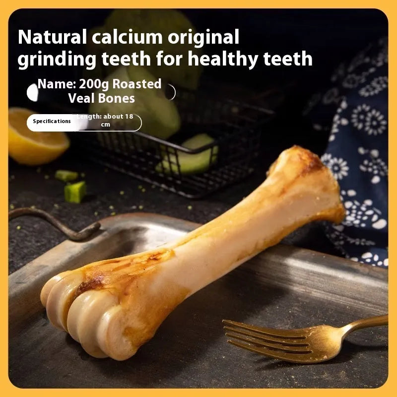 Puppy molar rod dog chew in large, medium, and small sizes for teeth cleaning and calcium supplement.