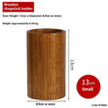 Bamboo chopsticks holder with multiple style options including bevel and groove designs