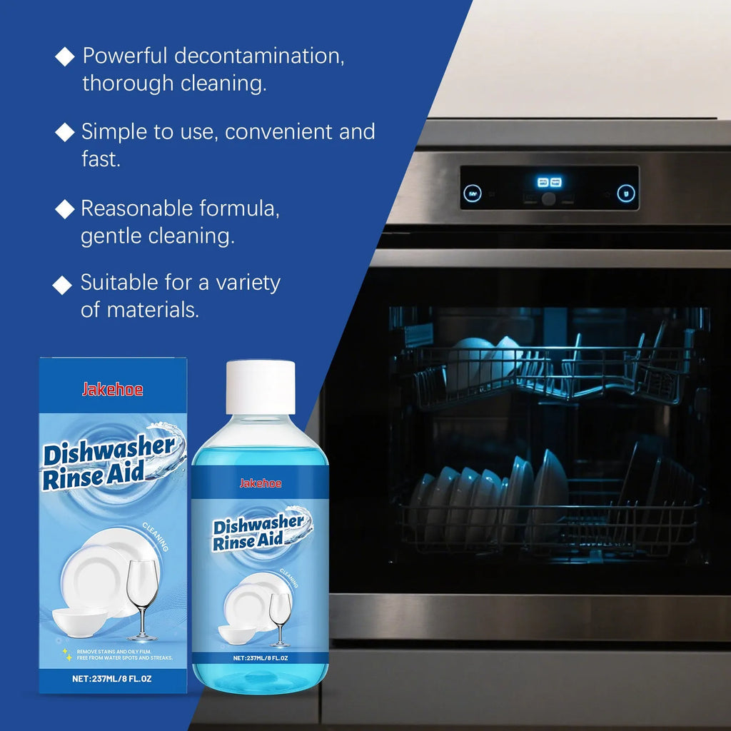 237mL dishwasher detergent aid bottle measuring 5.8x12.8cm for kitchenware cleaning