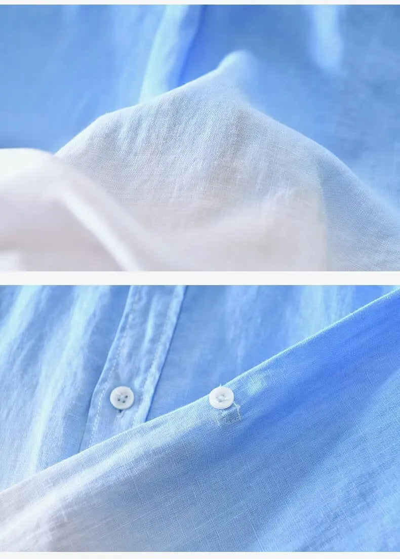Men's casual loose top coat jacket in dark blue, light blue, or yellow, shown in a slim fit.