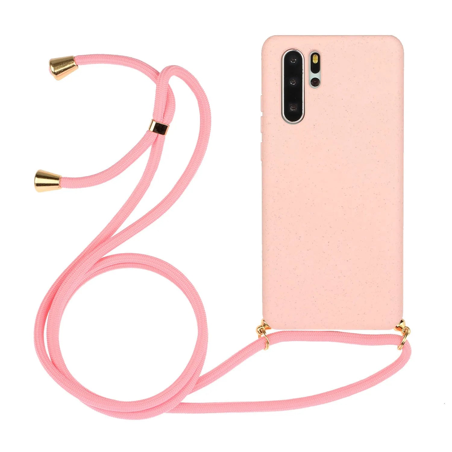 Huawei floral wrist strap phone case in TPU material showing painted back design