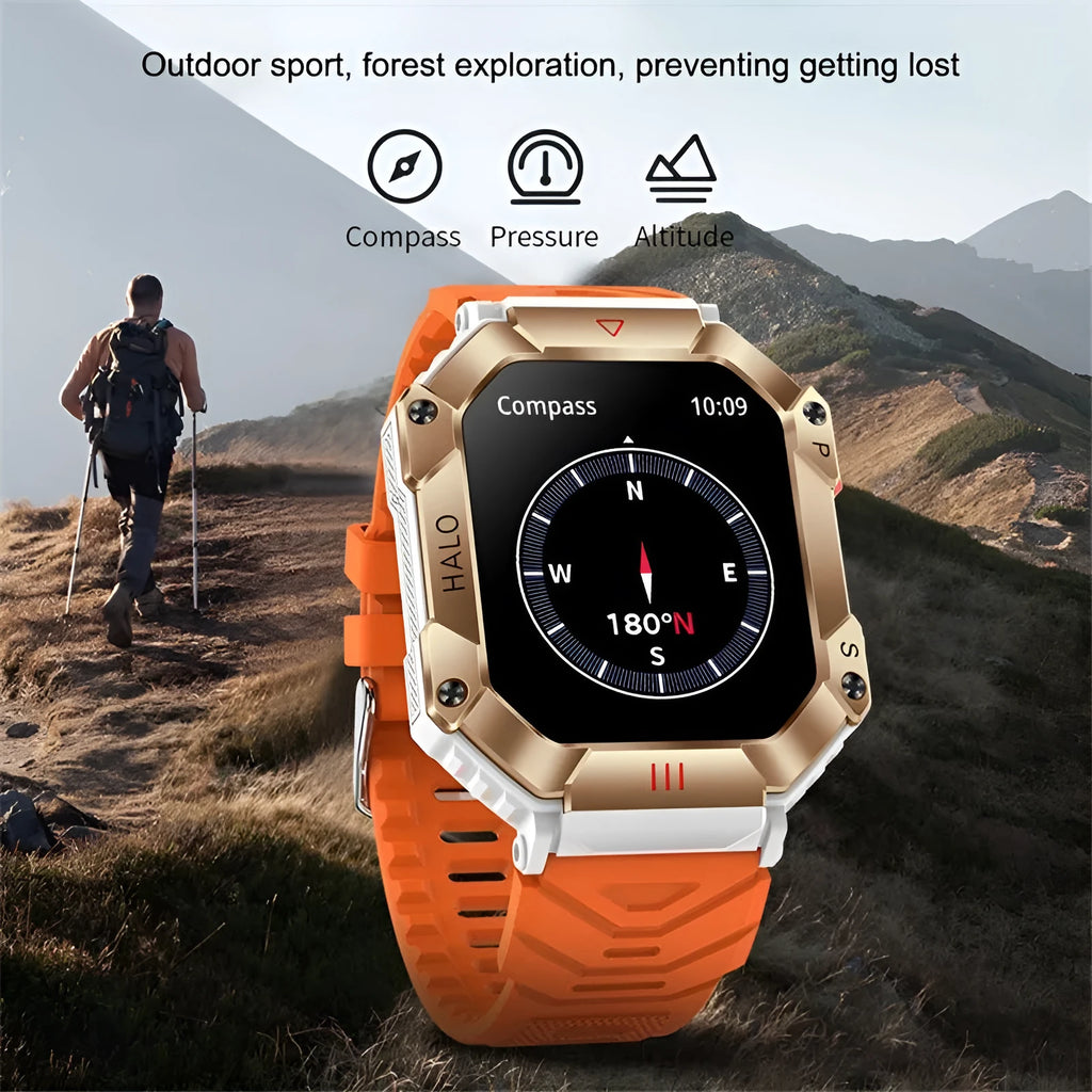 Android GPS fitness smart watch for women with titanium alloy case and multiple strap options including leather and steel