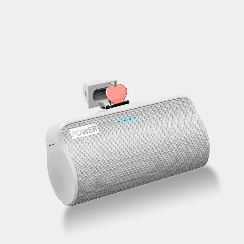 Universal 3000 mAh power bank in black, green, pink, and white colour options