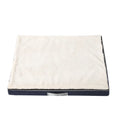 Removable washable memory sponge dog mat in khaki colour, showing thick sponge construction and rectangular shape.