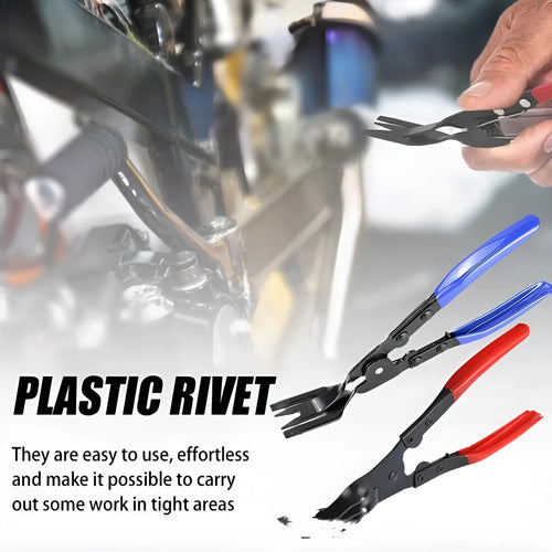Blue handled car disassembly pliers with 235mm steel construction for door panel and clamp removal